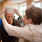 Fran Podobnik is crowned prom queen by Marie Smeets