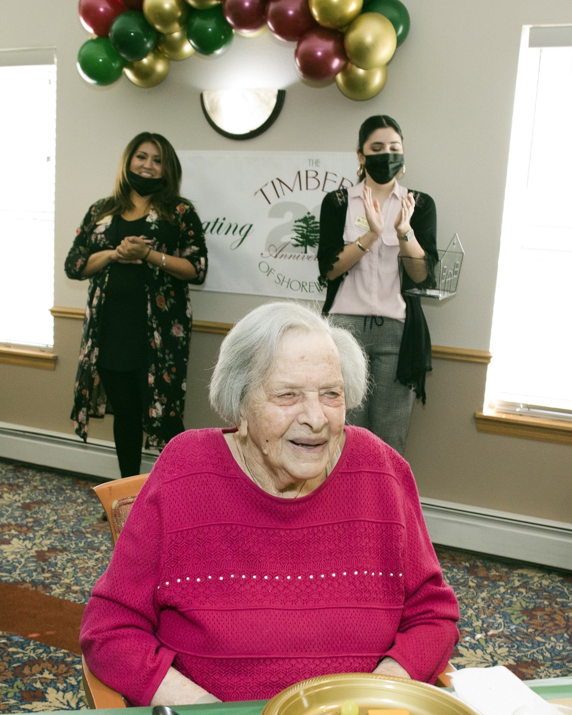 Timber resident Jean Thuringer during Timbers of Shorewood 20th Anniversary.