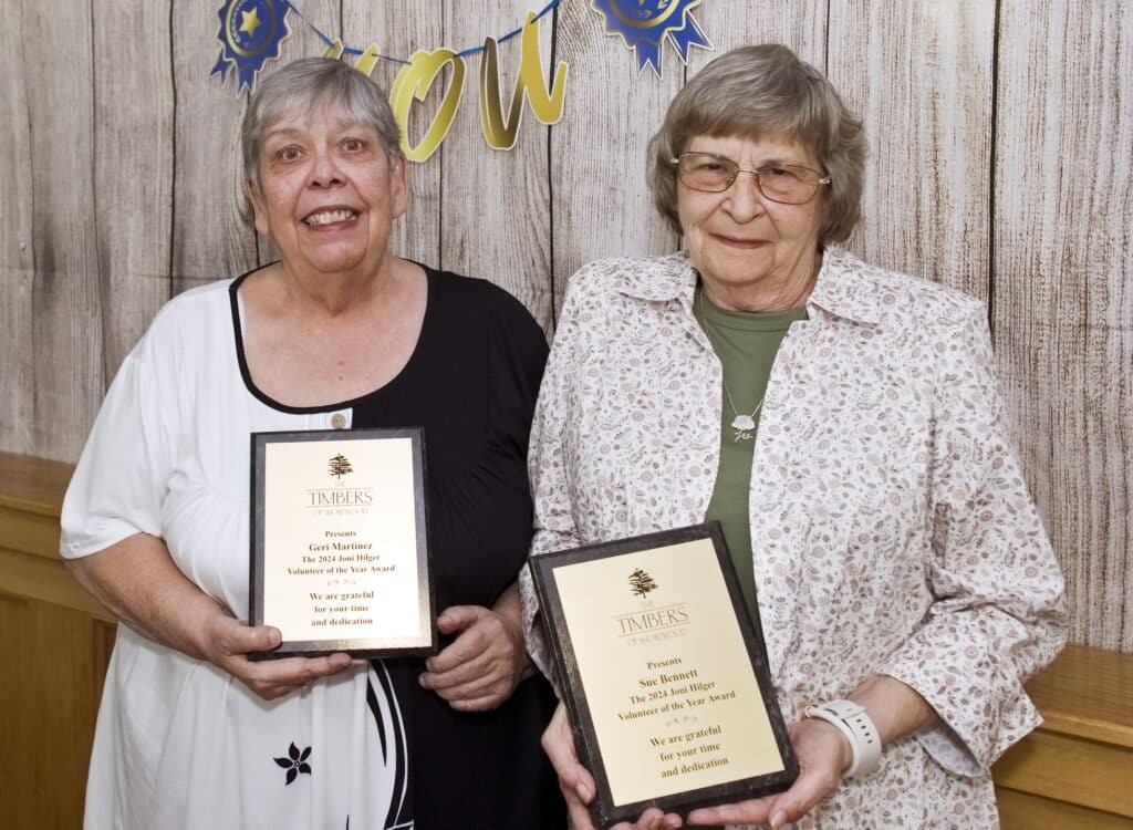 Susan Bennett and Geri Martinez, Volunteers of the Year 2024